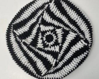 Crochet Pinwheel Slouchy Beanie