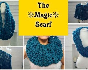 Crochet Scarf Pattern - Magic Scarf