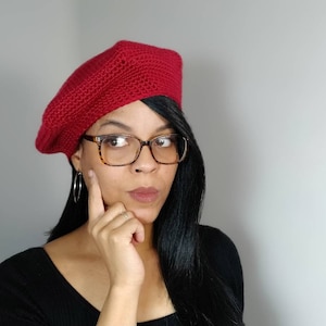 Crochet Raspberry Beret Pattern - Crochet Classic Beret