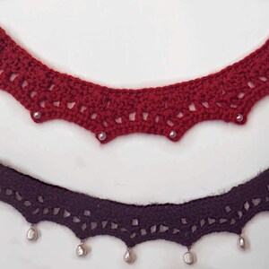 Boho crochet choker pattern & video tutorial image 6