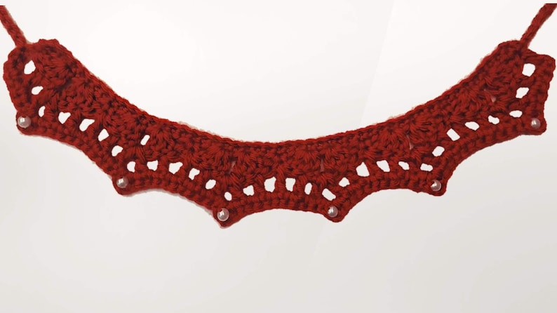 Boho crochet choker pattern & video tutorial image 2