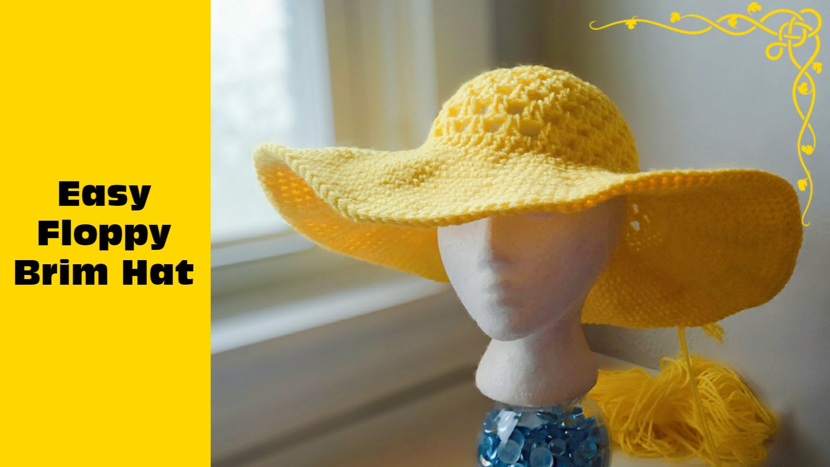 Crochet Sun Hat Pattern Granny Stitch Wide Brim Hat 