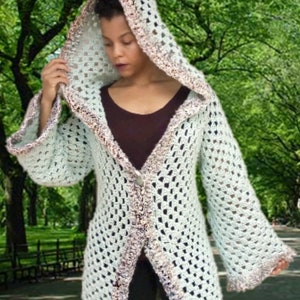 Granny Coat -Crochet Granny Square Sweater Pattern- Crochet Sweater Coat pattern