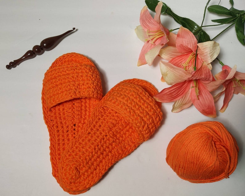 Crochet Slipper Pattern Using Worsted Weight Yarn Etsy