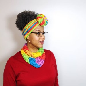 Bandeau bohème noué au crochet - Cache-oreilles pour femme - Idées cadeaux image 5