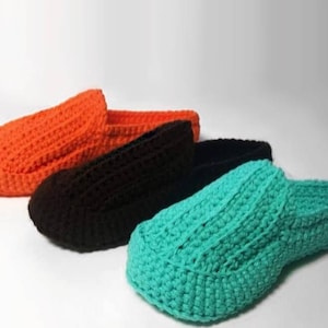 Crochet Loafers Crochet Slippers For Beginners w/ FREE Video Tutorial image 1