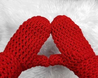 K.I.S.S. Crochet Mitten Pattern | Includes Free Video Tutorial /Chunky Crochet Mittens