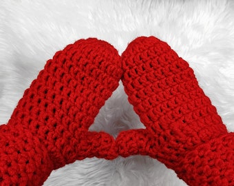 K.I.S.S. Crochet Mitten Pattern | Includes Free Video Tutorial /Chunky Crochet Mittens