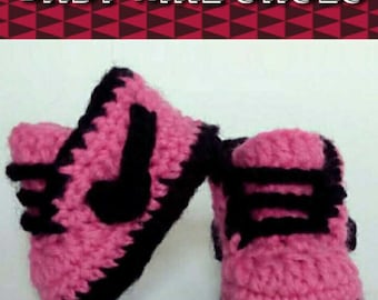 Crochet Baby Sneakers  0-3 months