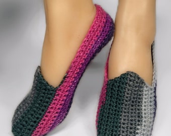 Twin Peaks- Easy Crochet Slipper Pattern For Beginners