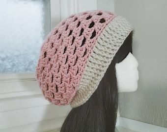 Modello per cappello a righe da nonna all'uncinetto / Berretto morbido facile con tutorial video