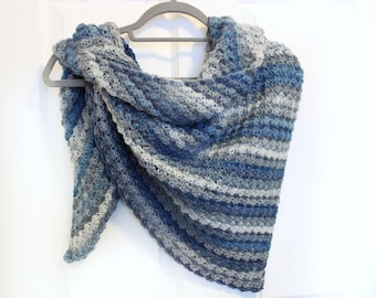 Easy Triangle Scarf Crochet Pattern – PDF Download