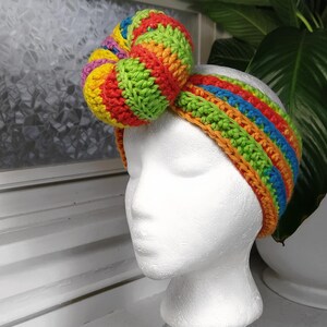 Bandeau bohème noué au crochet - Cache-oreilles pour femme - Idées cadeaux image 8