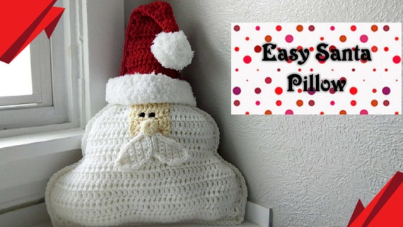Crochet Santa Claus Pillow
