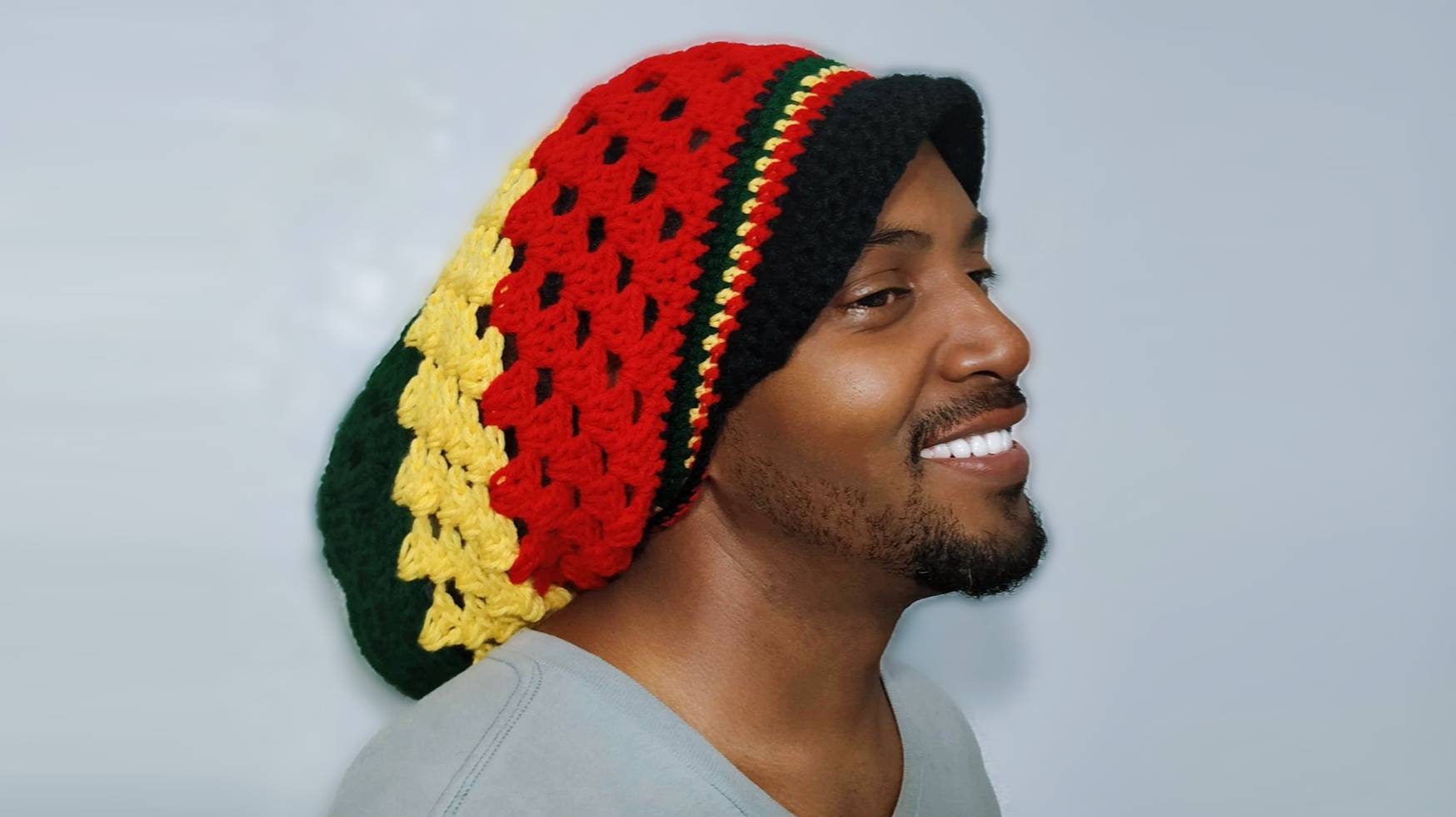 modvirke systematisk inch Rasta Beanie - Etsy