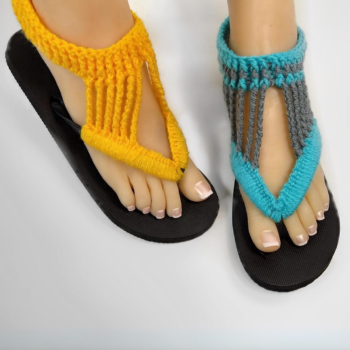 NO-SEW Crochet Sandals with Flip-Flops Pattern & Video
