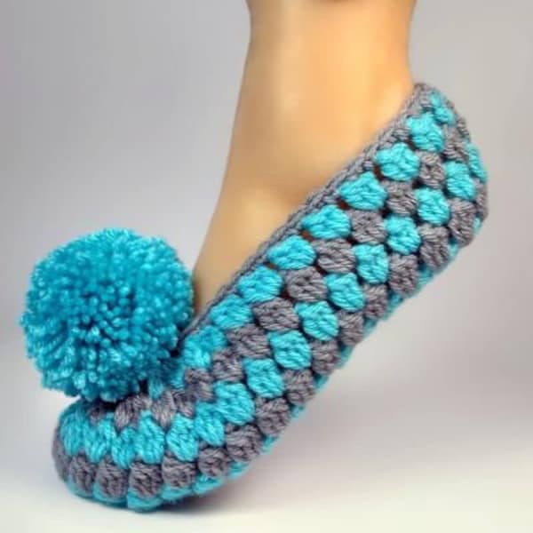 Joyas- Patrón rápido de pantuflas a crochet + Video tutorial completo