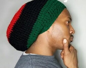 Crochet Slouchy Hat Pattern for Men 