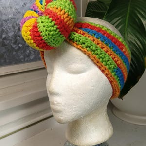 Bandeau bohème noué au crochet - Cache-oreilles pour femme - Idées cadeaux image 7