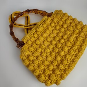 Bobble Stitch Crochet Bag Pattern – Tote With Video Tutorial (PDF) - Etsy