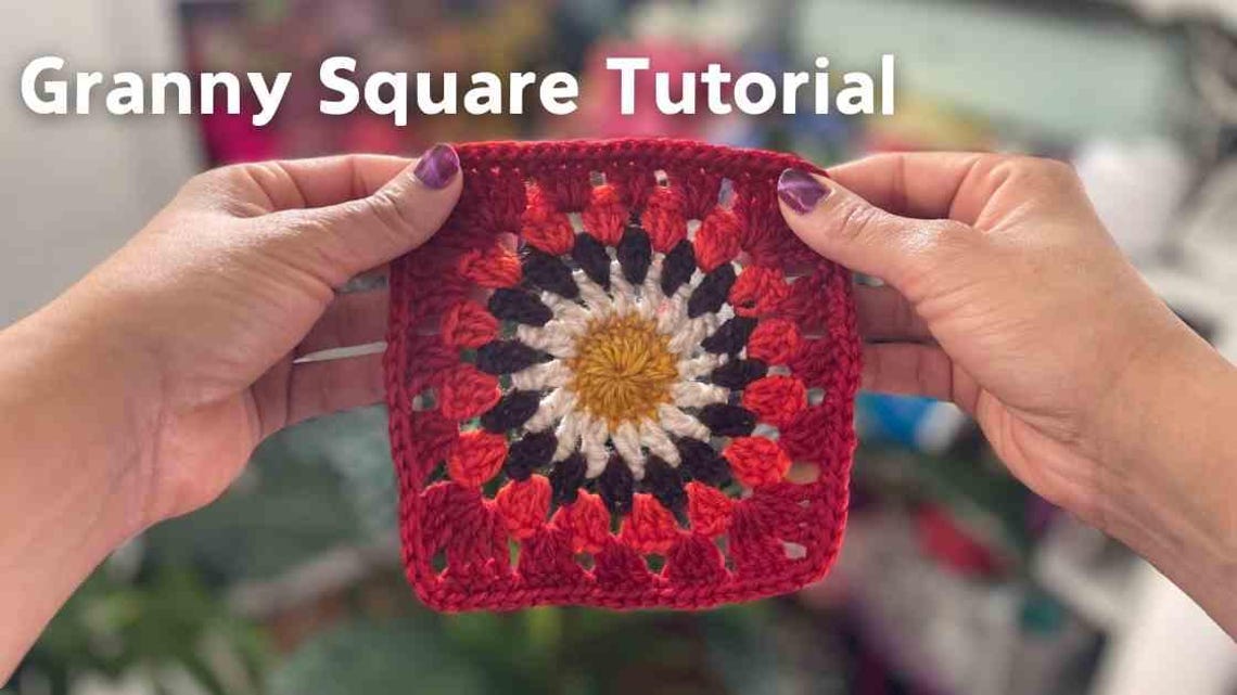 Wheel Crochet Pattern Wagon Wheel Crochet Granny Square Afghan Pattern PDF - Beginner ...