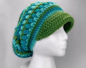 Berretto con pompon Seaside Slouchy - Modello scritto e tutorial video