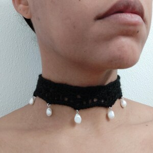 Boho crochet choker pattern & video tutorial image 5
