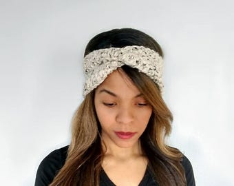 Twisted Crochet headband ear warmers
