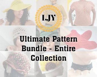 Ultimate crochet Bundle | 40 Patterns includes written & video tutorials