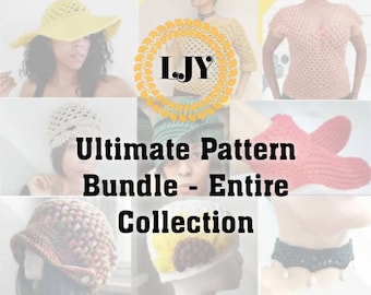 Ultimate crochet Bundle | 40 Patterns includes written & video tutorials