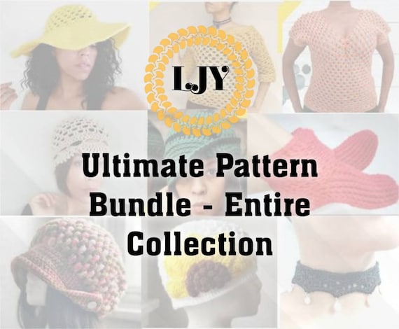 Ultimate crochet Bundle | 40 Patterns includes written & video tutorials