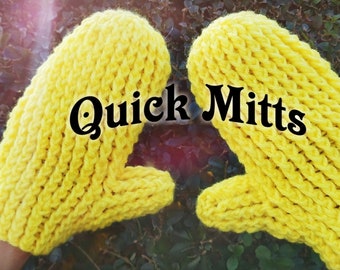 Crochet Mittens For Beginners pattern.  Adult womens