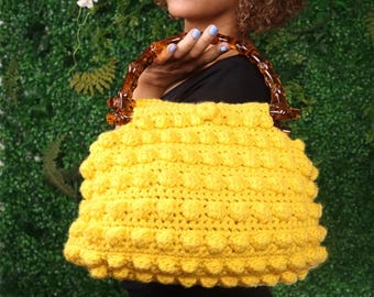 Bobble Stitch Crochet Bag Pattern – Tote with Video Tutorial (PDF)