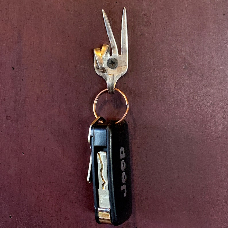 Unique Fork It Hand Sign A Salvaged Fork Key Wall Hook