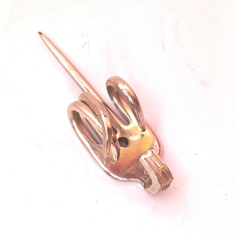 Unique Fork It Hand Sign A Salvaged Fork Key Wall Hook