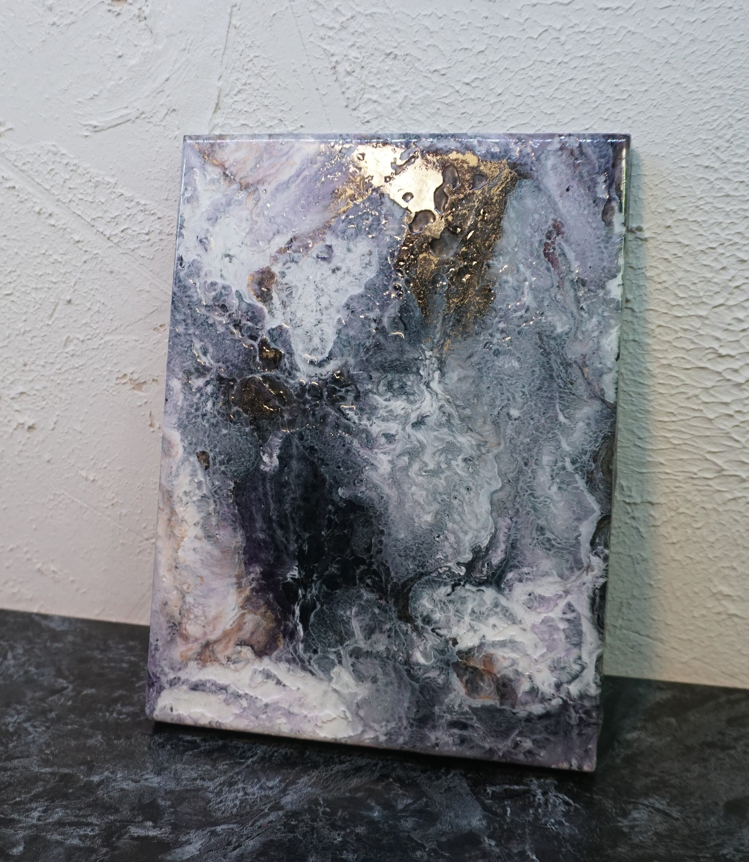 RESIN ART gray marble 1824 cm Etsy