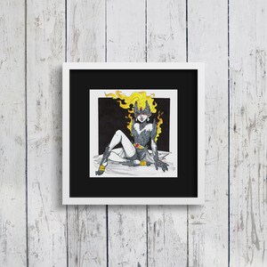 Scorched Dryad Art Print | Inktober 2019