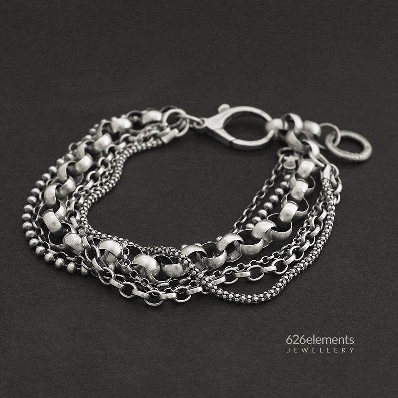 Rue Multi Strand Bracelet in Silver