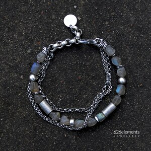 Red - Handmade Oxidized Metal Bracelet 07