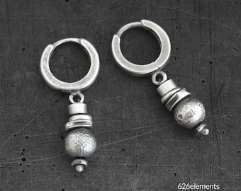 925 Silber Tropfen Ohrringe - handgemachter Sterling Silber Schmuck