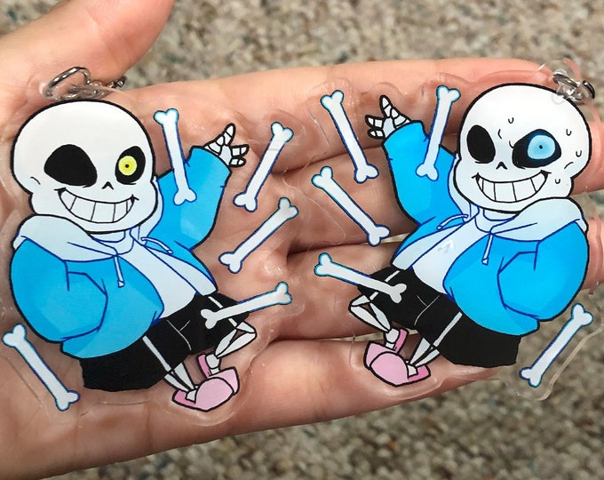 UNDERTALE doublesided keychain - Sans bones