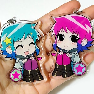 Ramona Flowers - Scott Pilgrim charm keychain