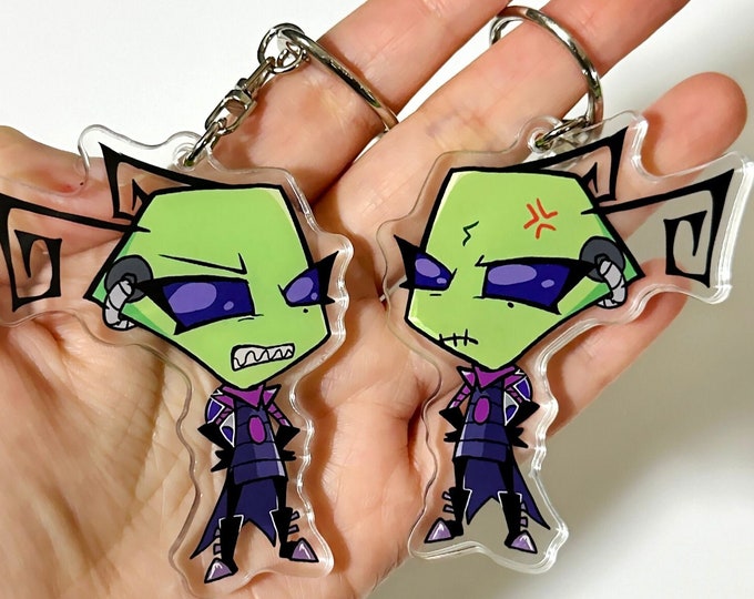 Invader Tak - Irken keychain Invader Zim