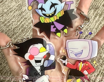 DELTARUNE charm keychains - Tenna, Spamton, Jevil
