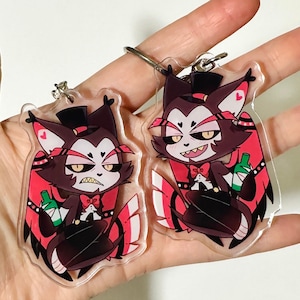 PRÉ-VENDA - Husk - Chaveiro do Hotel Hazbin - lindo pingente chibi Husk