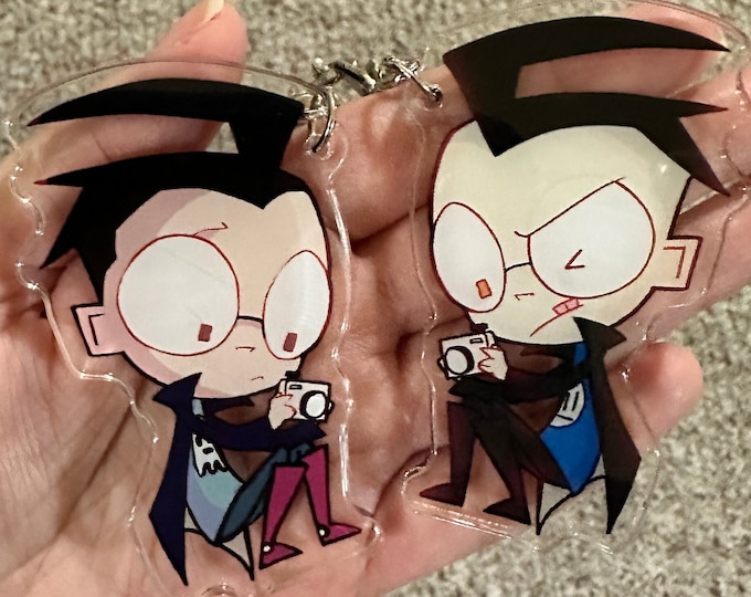 Invader Zim keychain - DIB