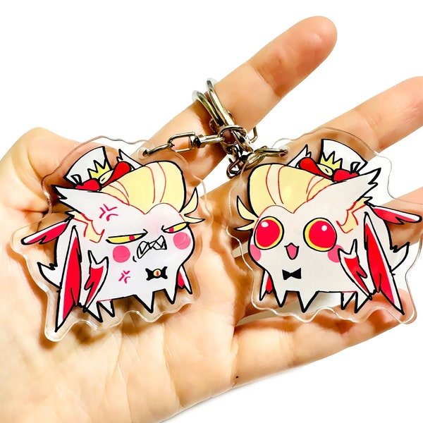 Cat Lucifer - Hazbin Hotel Keychain - cute cat Lucifer charm