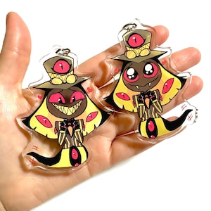 PREORDER- Sir Pentious - Hazbin Hotel Keychain - cute chibi Sir Pentious charm