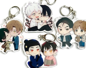 Boys Love Keychains - Jinx, summer hikaru died, Cherry magic, Painter of the night, Boy Love Manhwa, manga, webtoon