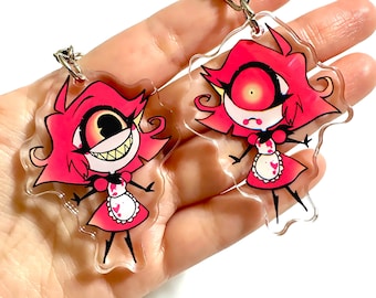 Niffty - Hazbin Hotel Keychain - cute chibi Niffty charm